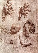 Study of a child, Leonardo  Da Vinci